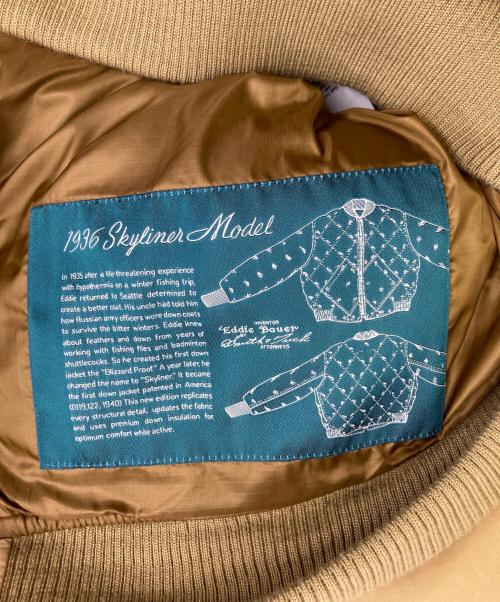 Eddie Bauer（エディーバウアー）Eddie Bauer (エディーバウアー) 日の出タグ/ スカイライナー/復刻ダウンジャケット ベージュ サイズ:Mの古着・服飾アイテム