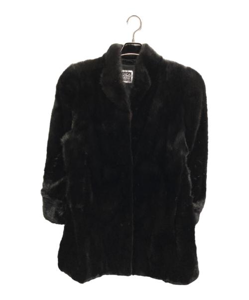 SAGA MINK（サガミンク）SAGA MINK (サガミンク) ファージャケット ブラック サイズ:13の古着・服飾アイテム