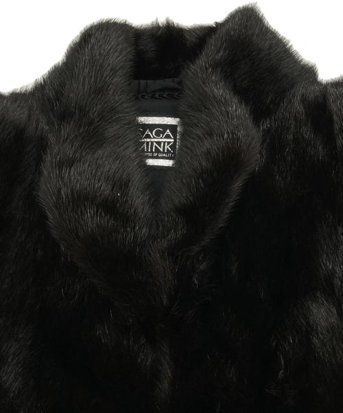 SAGA MINK（サガミンク）SAGA MINK (サガミンク) ファージャケット ブラック サイズ:13の古着・服飾アイテム