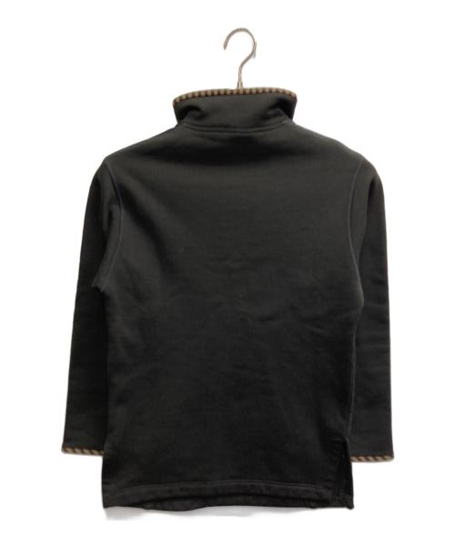 FENDI JEANS（フェンディ ジーンズ）FENDI JEANS (フェンディ ジーンズ) ペカン柄ハーフジップスウェット ブラック サイズ:40の古着・服飾アイテム