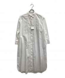 HUMAN WOMAN（ヒューマンウーマン）の古着「100/2ブロードシャツワンピース」｜ホワイト