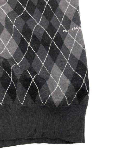 POP TRADING COMPANY（ポップトレーディングカンパニー）POP TRADING COMPANY (ポップトレーディングカンパニー) BEAUTY&YOUTH (ビューティーアンドユース) 別注 BURLINGTON VEST グレー サイズ:Lの古着・服飾アイテム