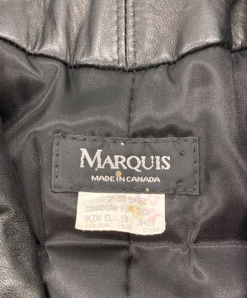 MARQUIS（マーキス）MARQUIS (マーキス) レザージャケット ブラック サイズ:10の古着・服飾アイテム