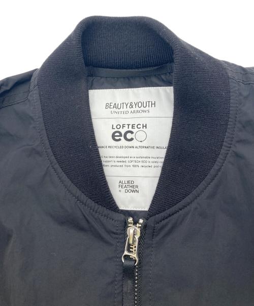 BEAUTY&YOUTH（ビューティーアンドユース）BEAUTY&YOUTH (ビューティーアンドユース) BY LOFTECH ナイロン MA-1 ブラック サイズ:XLの古着・服飾アイテム