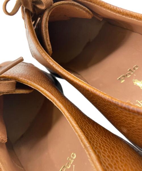 POLO RALPH LAUREN（ポロ・ラルフローレン）POLO RALPH LAUREN (ポロ・ラルフローレン) キャップトゥシューズ ブラウン サイズ:7.5の古着・服飾アイテム