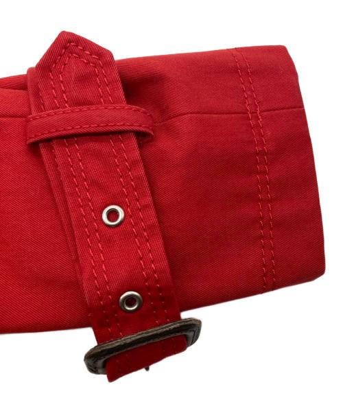 BURBERRY BLUE LABEL（バーバリー ブルー レーベル）BURBERRY BLUE LABEL (バーバリーロンドンブルーレーベル) トレンチコート レッド サイズ:38の古着・服飾アイテム