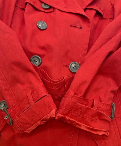 BURBERRY BLUE LABEL（バーバリー ブルー レーベル）BURBERRY BLUE LABEL (バーバリーロンドンブルーレーベル) トレンチコート レッド サイズ:38の古着・服飾アイテム