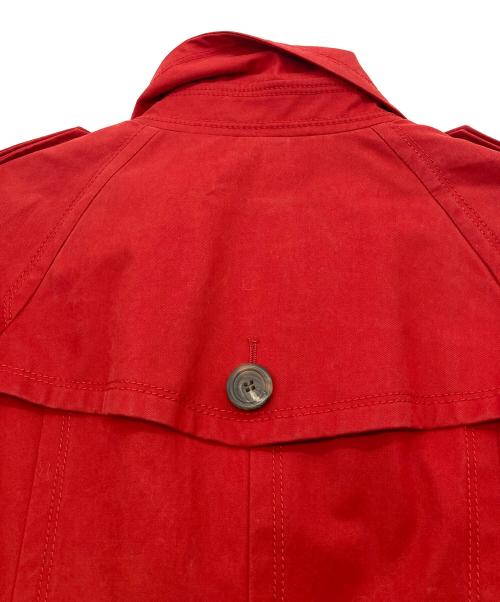 BURBERRY BLUE LABEL（バーバリー ブルー レーベル）BURBERRY BLUE LABEL (バーバリーロンドンブルーレーベル) トレンチコート レッド サイズ:38の古着・服飾アイテム