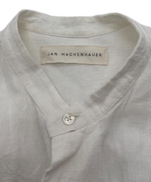 JAN MACHENHAUER（ヤンマッケンハウアー）JAN MACHENHAUER (ヤンマッケンハウアー) リネンバンドカラーシャツ ホワイト サイズ:50の古着・服飾アイテム