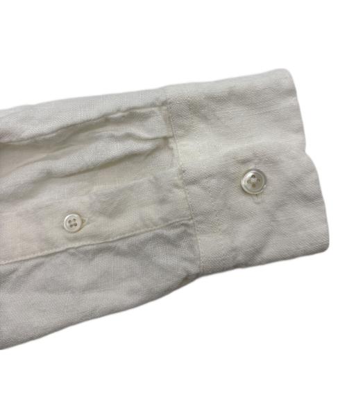 JAN MACHENHAUER（ヤンマッケンハウアー）JAN MACHENHAUER (ヤンマッケンハウアー) リネンバンドカラーシャツ ホワイト サイズ:50の古着・服飾アイテム