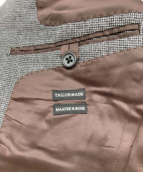 MAATEE&SONS（マーティーアンドサンズ）MAATEE&SONS (マーティーアンドサンズ) アルパカ混シングルテーラードジャケット グレー サイズ:3の古着・服飾アイテム