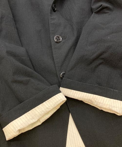 ETS, MATERLAUX（イーティーエス マテリオ）ETS, MATERLAUX (イーティーエス マテリオ) COTTON SUCK コート ネイビー サイズ:2の古着・服飾アイテム