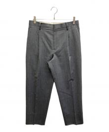Pilgrim（ピルグリム）の古着「ウールストライプスラックス」｜グレー