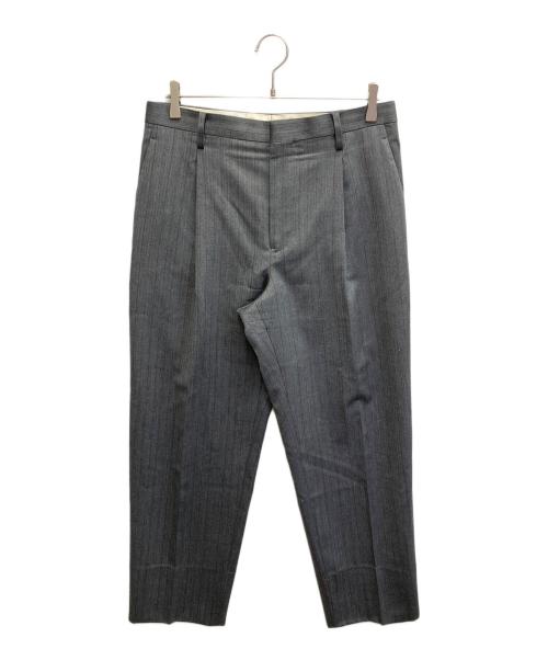 Pilgrim（ピルグリム）PILGRIM (ピルグリム) ウールストライプスラックス グレー サイズ:48の古着・服飾アイテム