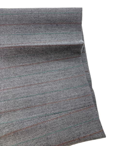 Pilgrim（ピルグリム）PILGRIM (ピルグリム) ウールストライプスラックス グレー サイズ:48の古着・服飾アイテム