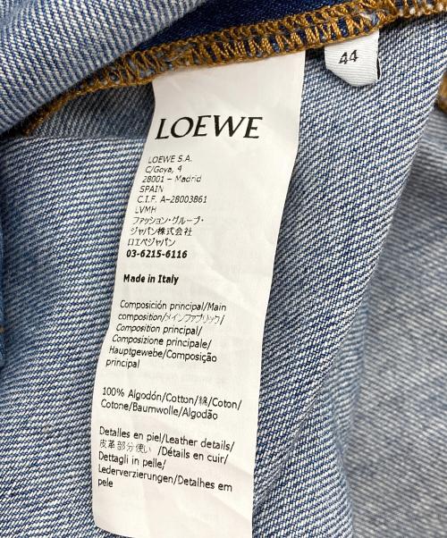 LOEWE（ロエベ）LOEWE (ロエベ) スラントオーバーシャツ インディゴ サイズ:44の古着・服飾アイテム