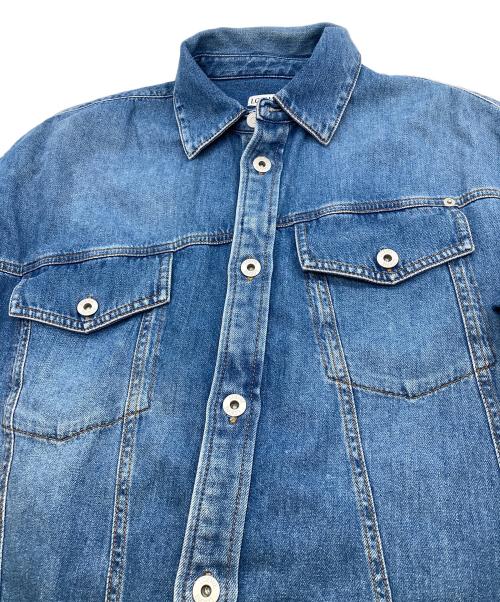 LOEWE（ロエベ）LOEWE (ロエベ) スラントオーバーシャツ インディゴ サイズ:44の古着・服飾アイテム