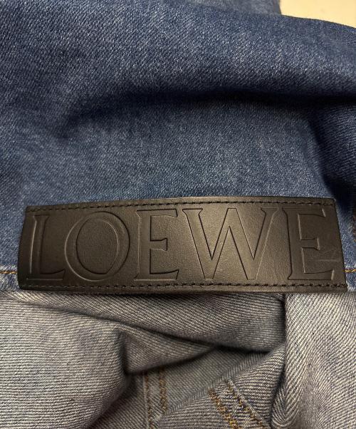 LOEWE（ロエベ）LOEWE (ロエベ) スラントオーバーシャツ インディゴ サイズ:44の古着・服飾アイテム
