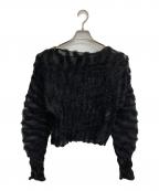 ISSEY MIYAKEイッセイミヤケ）の古着「ツイスト加工 プリーツカットソー」｜ブラック