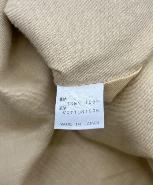 YAB-YUM（ヤブヤム）YAB-YUM (ヤブヤム) ボタンデザインリネンワンピース グレージュ サイズ:Mの古着・服飾アイテム