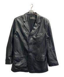 CONWELL（コンウェル）の古着「レザーハーフコート」｜ブラック