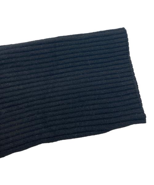 LANVIN en Bleu（ランバンオンブルー）LANVIN en Bleu (ランバンオンブルー) 袖切替ニットワンピース ブラック サイズ:38の古着・服飾アイテム