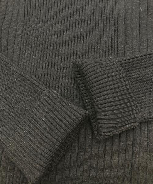 LANVIN en Bleu（ランバンオンブルー）LANVIN en Bleu (ランバンオンブルー) 袖切替ニットワンピース ブラック サイズ:38の古着・服飾アイテム