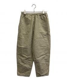 DANTON（ダントン）の古着「リネンコットンイージーパンツ」｜オリーブ