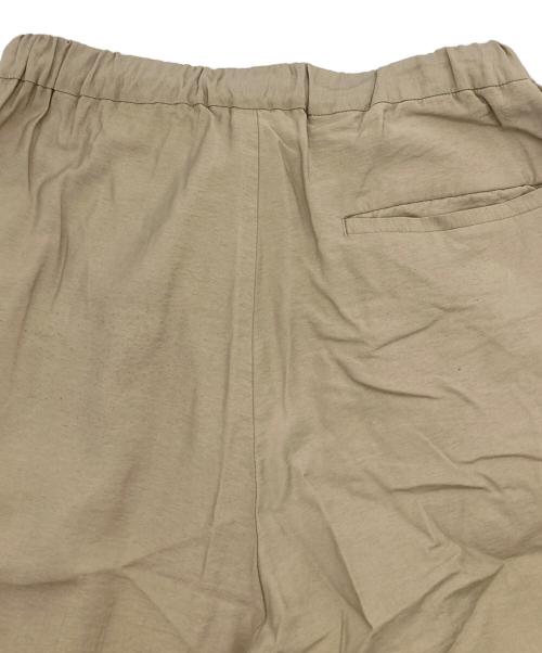 MORRIS&SONS（モリスアンドサンズ）MORRIS&SONS (モリスアンドサンズ) リネンツイル イージータックパンツ ベージュ サイズ:1の古着・服飾アイテム