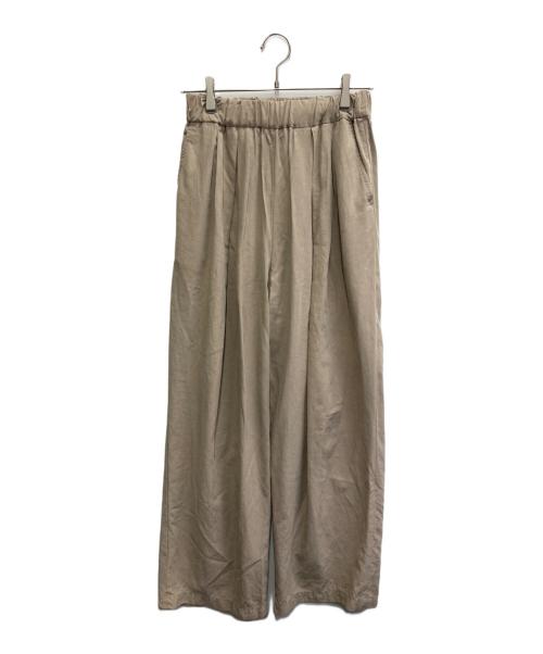 journal standard L'essage（ジャーナルスタンダード レサージュ）journal standard L'essage (ジャーナルスタンダード レサージュ) リノリオグログランイージーパンツ ベージュ サイズ:36の古着・服飾アイテム