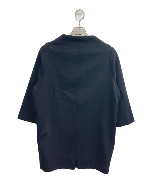 nitca（ニトカ）nitca (ニトカ) ウールカシミヤ ノーカラーコート ブラック サイズ:FREEの古着・服飾アイテム
