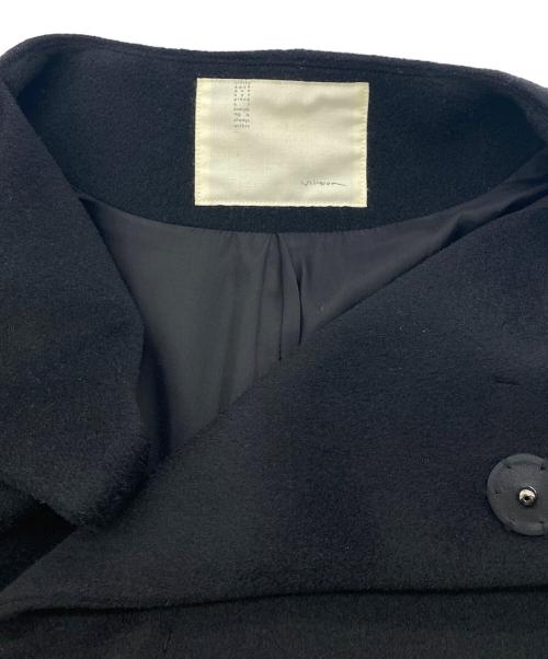 nitca（ニトカ）nitca (ニトカ) ウールカシミヤ ノーカラーコート ブラック サイズ:FREEの古着・服飾アイテム