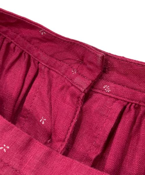 nest Robe（ネストローブ）nest Robe (ネストローブ) 総柄リネンワンピース ピンク サイズ:Freeの古着・服飾アイテム