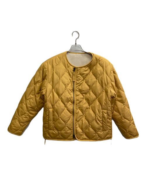 TAION（タイオン）TAION (タイオン) ミリタリー リバーシブル クルーネック ダウンジャケット イエロー サイズ:Mの古着・服飾アイテム