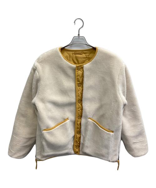 TAION（タイオン）TAION (タイオン) ミリタリー リバーシブル クルーネック ダウンジャケット イエロー サイズ:Mの古着・服飾アイテム