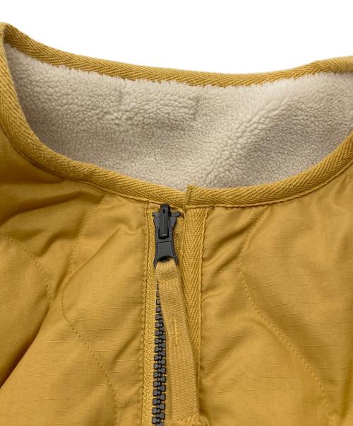 TAION（タイオン）TAION (タイオン) ミリタリー リバーシブル クルーネック ダウンジャケット イエロー サイズ:Mの古着・服飾アイテム