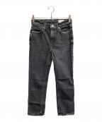 upper hightsアッパーハイツ）の古着「THE ELISA ビットテーパードストレートデニム」｜グレー