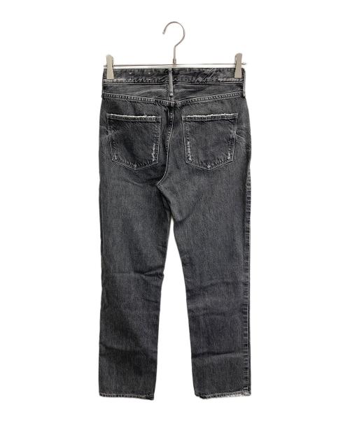 upper hights（アッパーハイツ）upper hights (アッパーハイツ) THE ELISA ビットテーパードストレートデニム グレー サイズ:22の古着・服飾アイテム