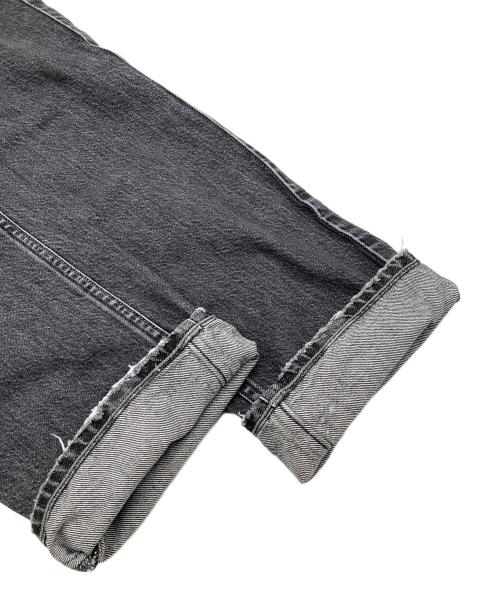 upper hights（アッパーハイツ）upper hights (アッパーハイツ) THE ELISA ビットテーパードストレートデニム グレー サイズ:22の古着・服飾アイテム