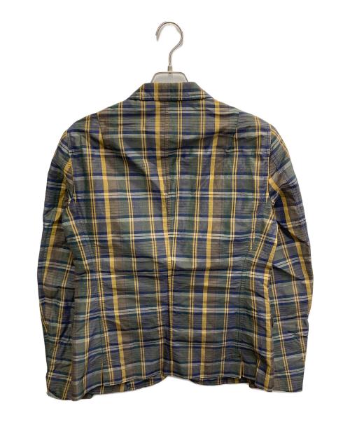 KOLOR（カラー）KOLOR (カラー) チェックテーラードジャケット イエロー×ネイビー サイズ:Sの古着・服飾アイテム