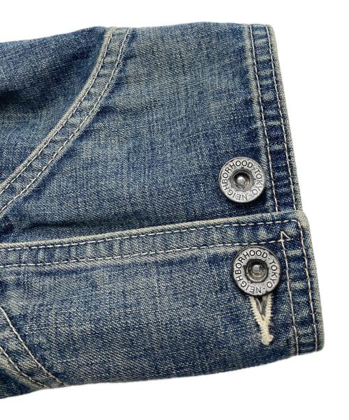 NEIGHBORHOOD（ネイバーフッド）NEIGHBORHOOD (ネイバーフッド) WASHED SHORT COVERALL JACKET ネイビー サイズ:Lの古着・服飾アイテム