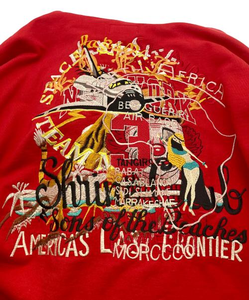 doublet（ダブレット）doublet (ダブレット) CHAOS EMBROIDERY HOODIE RED レッド サイズ:XLの古着・服飾アイテム