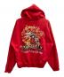 doublet (ダブレット) CHAOS EMBROIDERY HOODIE RED レッド サイズ:XL：9000円