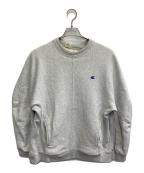 N.HOOLYWOOD×Championエヌ ハリウッド×チャンピオン）の古着「リバースウィーブ(R) クルーネックスウェットシャツ」｜グレー