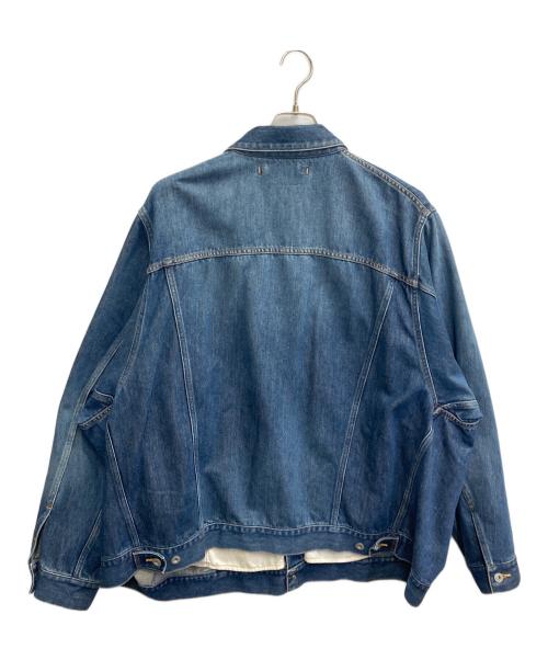 doublet（ダブレット）doublet (ダブレット) MARIONETTE SILK DENIM JACKET ネイビー サイズ:Mの古着・服飾アイテム
