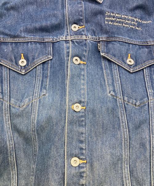 doublet（ダブレット）doublet (ダブレット) MARIONETTE SILK DENIM JACKET ネイビー サイズ:Mの古着・服飾アイテム