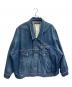doublet（ダブレット）の古着「MARIONETTE SILK DENIM JACKET」｜ネイビー