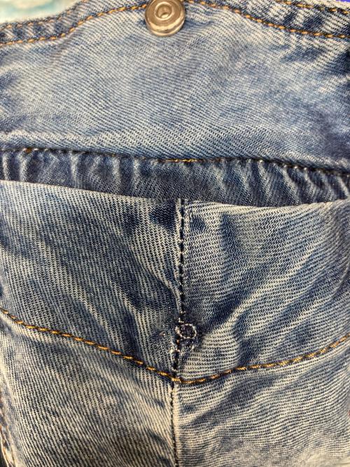 DIESEL（ディーゼル）DIESEL (ディーゼル) D-Ocean ウォッシュドデニム シャツ ブルー サイズ:Lの古着・服飾アイテム