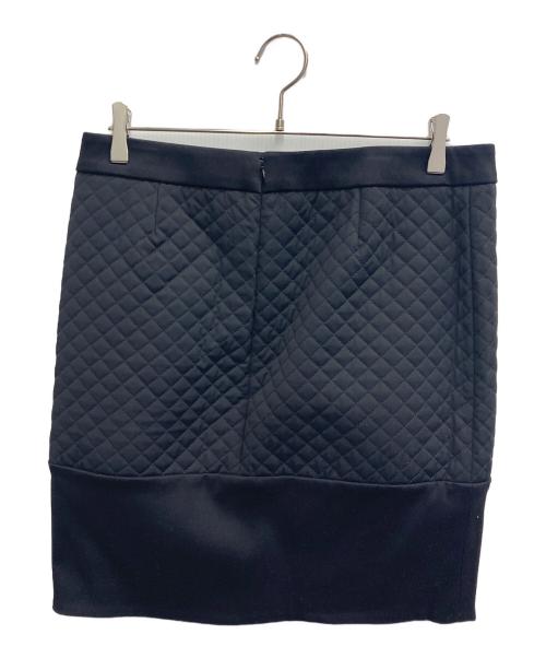 Salvatore Ferragamo（サルヴァトーレ フェラガモ）Salvatore Ferragamo (サルヴァトーレ フェラガモ) ドッキングキルティングスカート ブラック サイズ:44 未使用品の古着・服飾アイテム