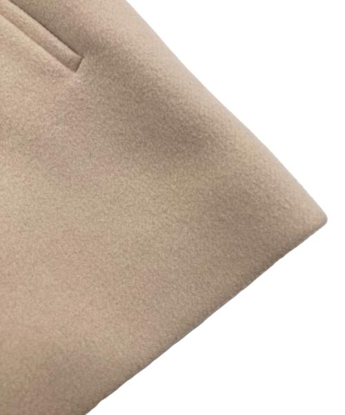 BEAUTY&YOUTH（ビューティーアンドユース）BEAUTY&YOUTH (ビューティーアンドユース) ビーバーノーカラーショートコート ベージュ サイズ:Mの古着・服飾アイテム